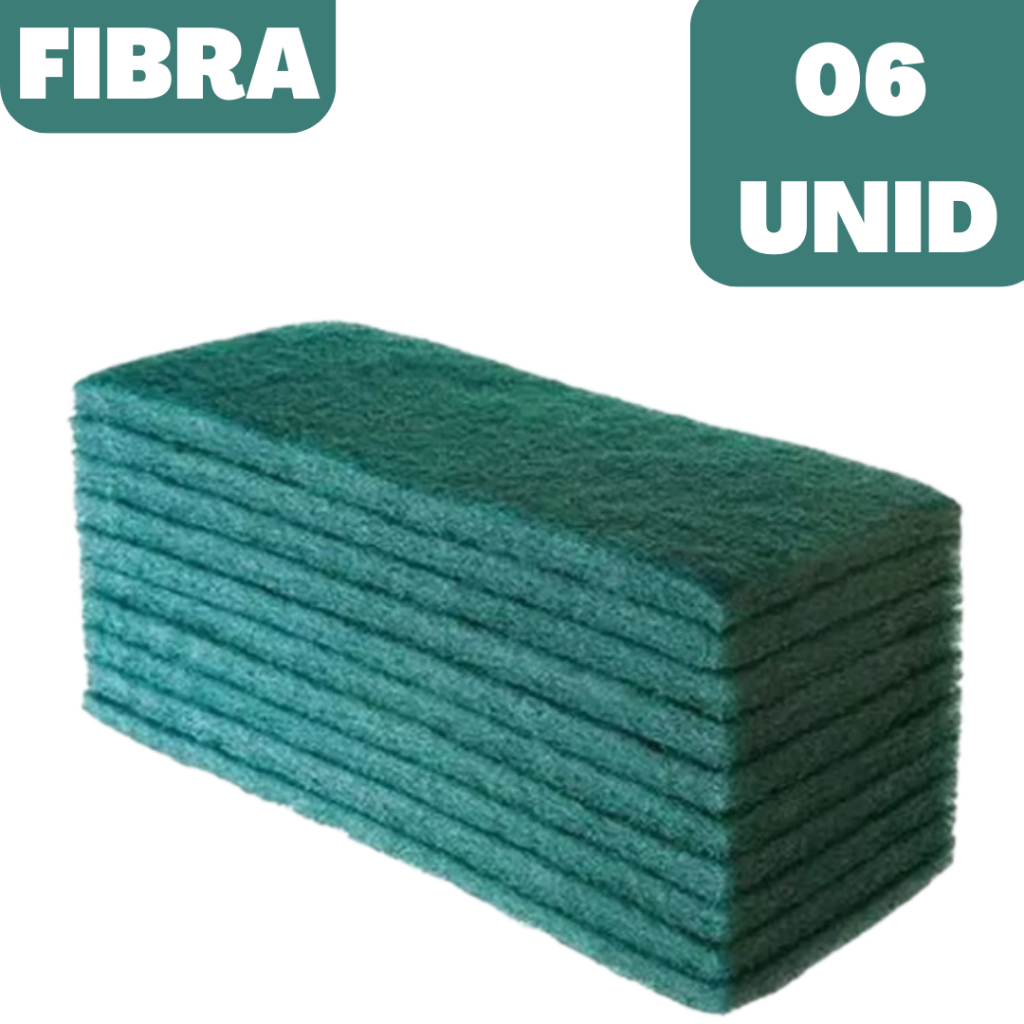 Kit Mop Fibra Fibras Verde C Esponja Limpeza Pesada Esponja Shopee