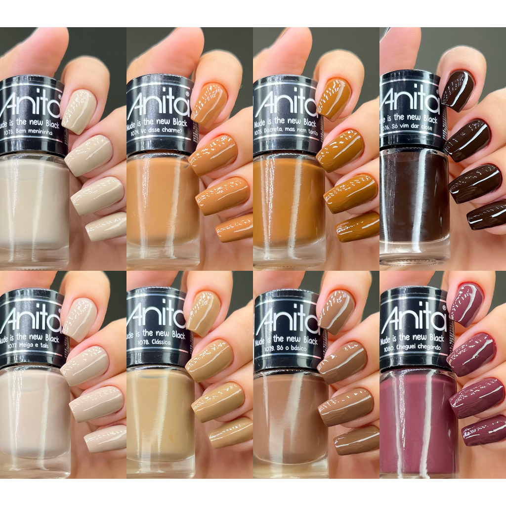 Anita Esmaltes Coleção Nude is The New Black Kit esmaltes