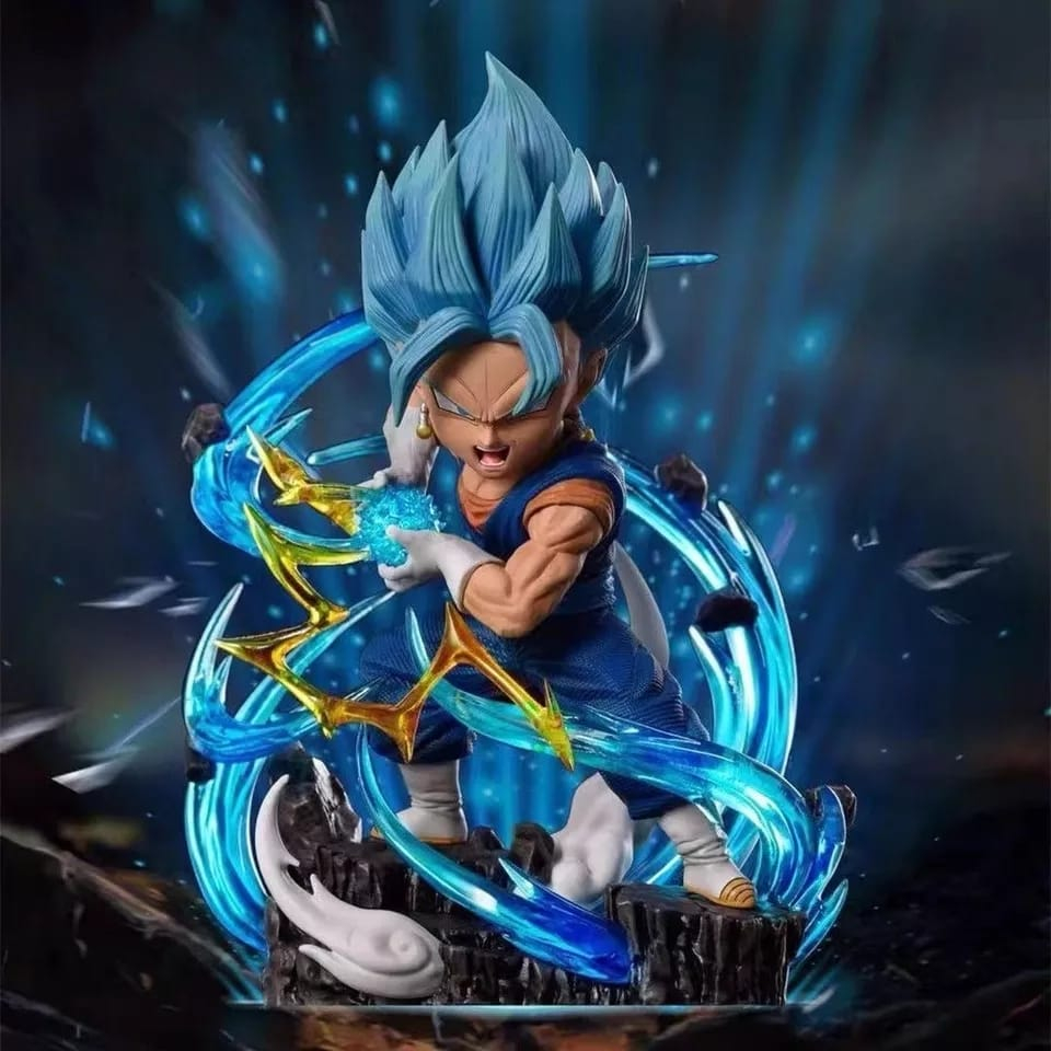 Boneco Miniatura Vegetto Fusão Vegeta Goku Dragon Ball Z Action Figure