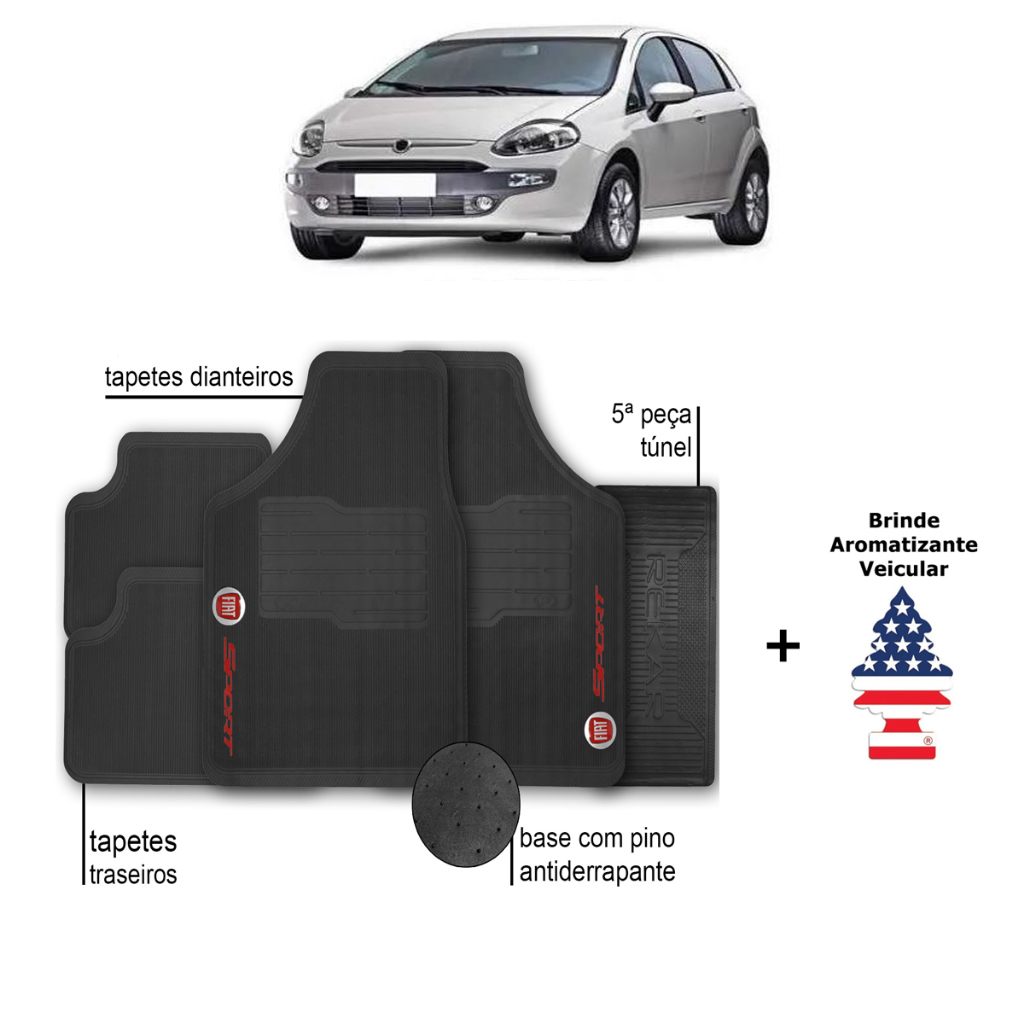 Tapete Automotivo Fiat Punto Personalizado Sport Borracha Shopee Brasil