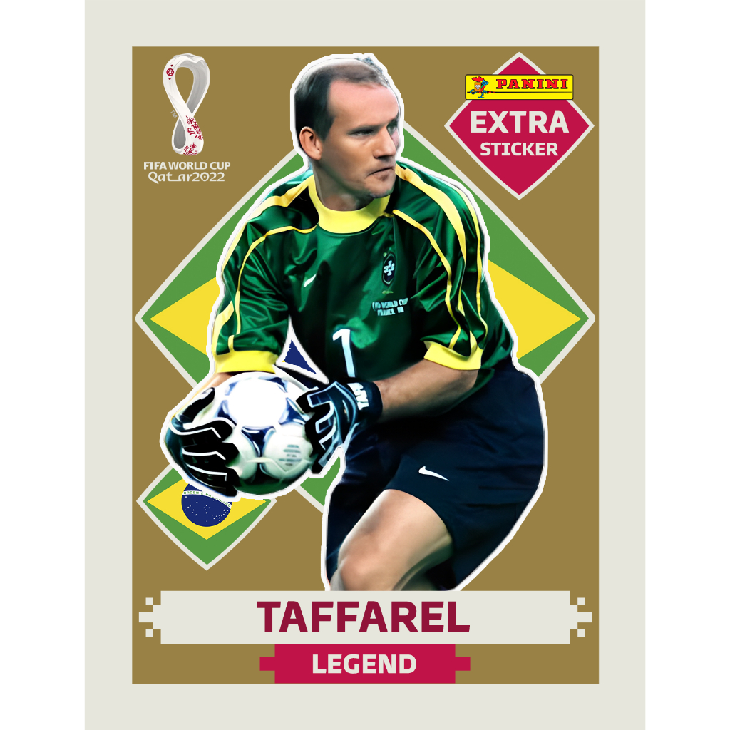 Figurinha Legend Taffarel Exclusiva Qatar Gold Shopee Brasil