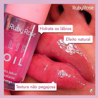 Gloss Labial Hidratante Lip Oil Care Fun Ruby Rose Shopee Brasil