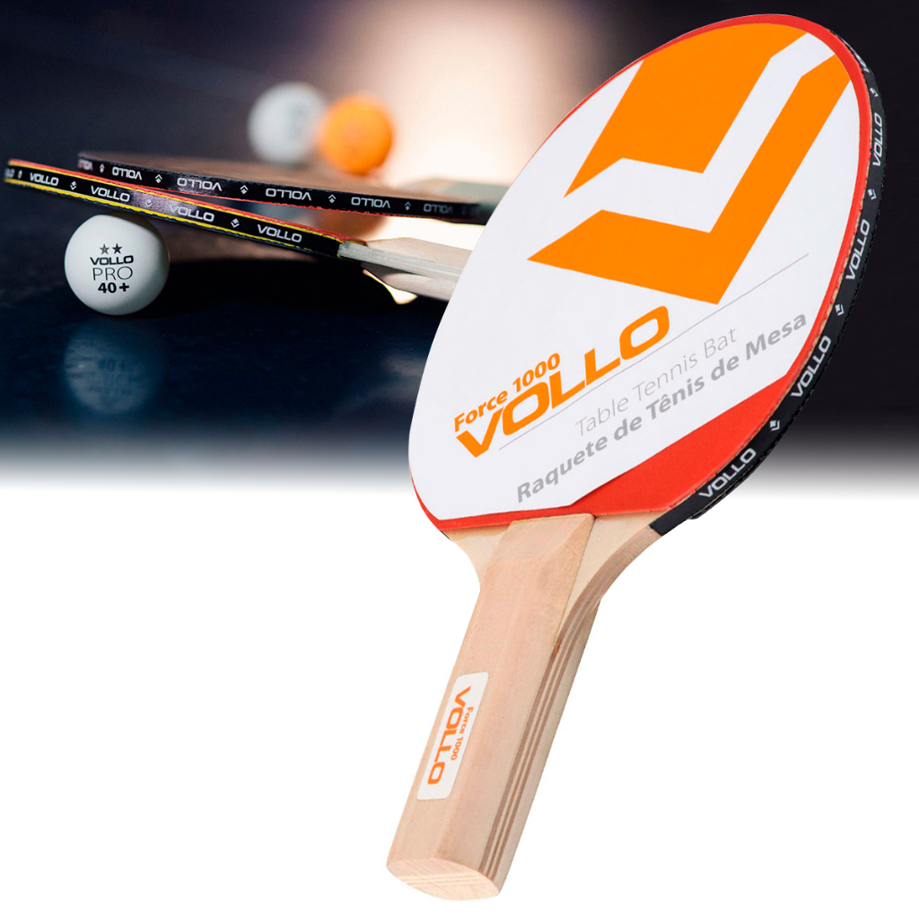 Raquete De T Nis De Mesa Force Vollo Ping Pong Padr O Ittf Oficial