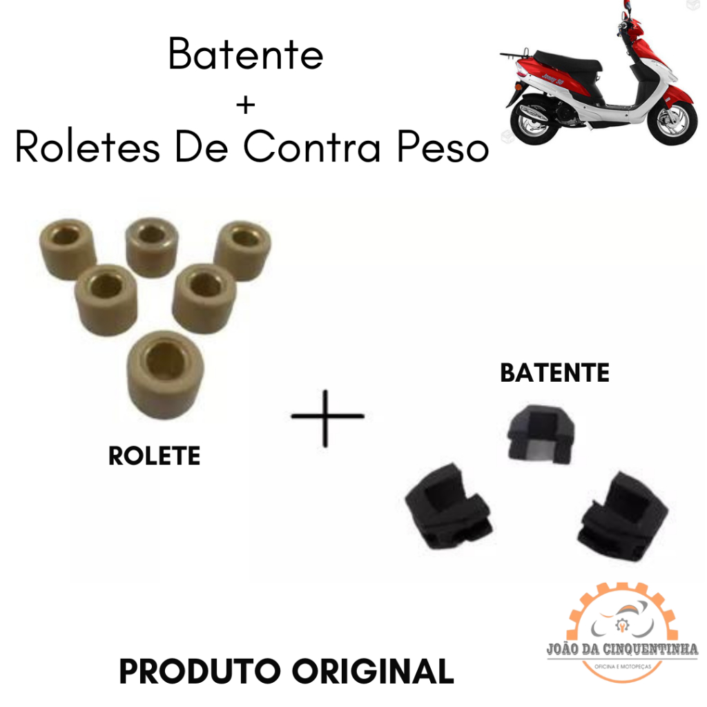 Kit Batente Roletes De Contra Peso Scooter Jonny Shineray Bike