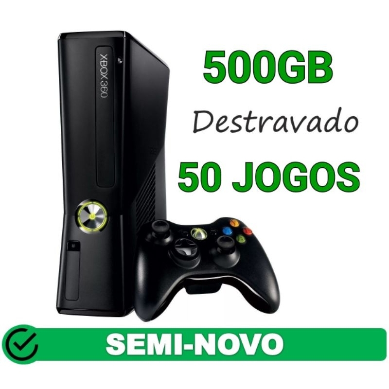 Xbox Slim Gb Destravado Rgh Jtag Jogos Jogos