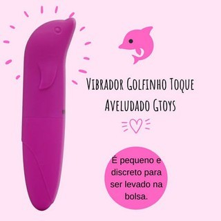 Vibrador Ponto G Aveludado Formato De Golfinho Da Sexy Import Sem