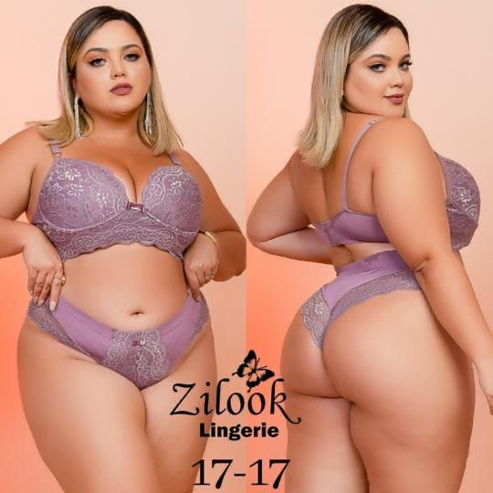 Conjunto Lingerie Calcinha E Suti De Luxo Zilook Plus Size Modelo