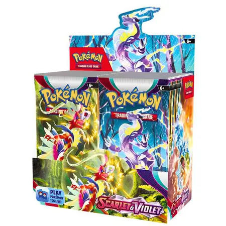 Caixa De Booster Original Pokemon Escarlate E Violeta Booster Box