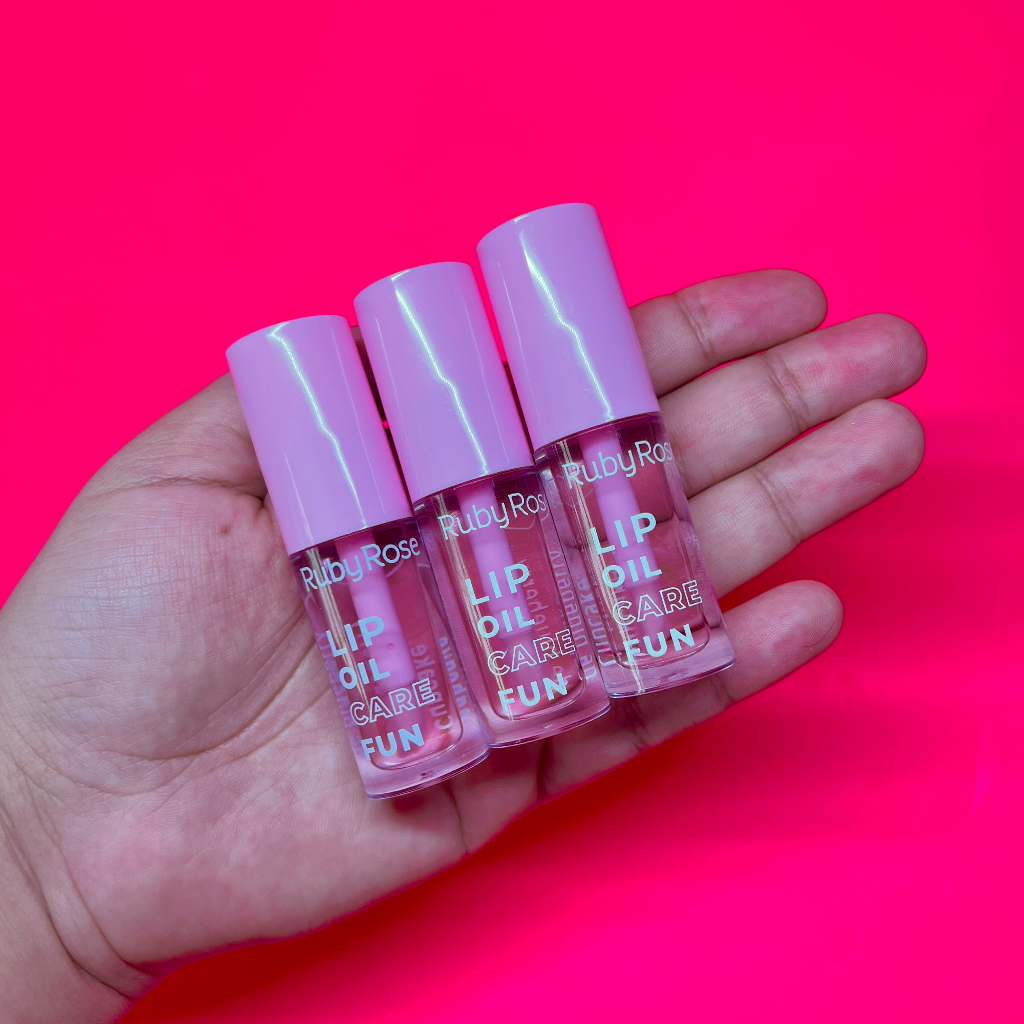 Lip Oil Care Fun Gloss Labial Hidratante Ruby Rose Shopee Brasil