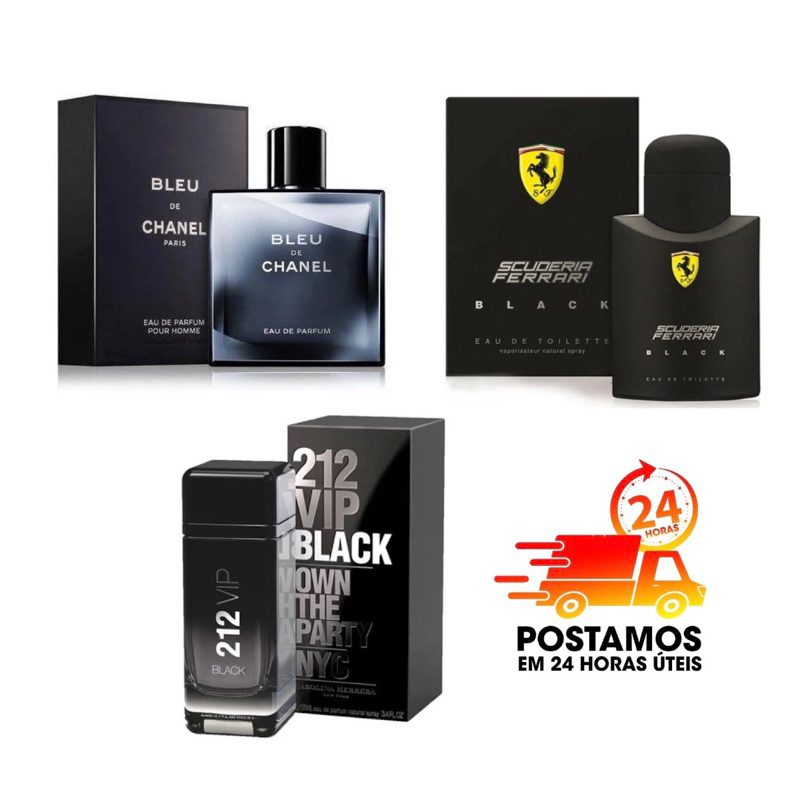 Kit Perfumes Masculinos Ml Importados Envio Imediato Shopee Brasil