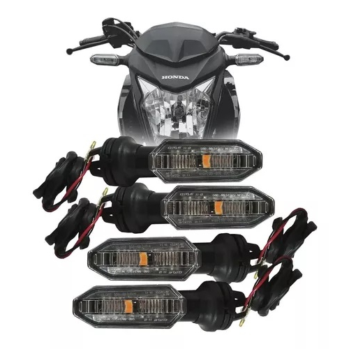 Kit 4 Pisca Led Sequencial Seta Honda Cb Twister 250 Moto Titan Fan