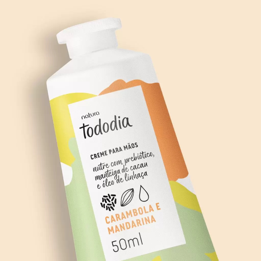 Natura Tododia Creme para as mãos Carambola e Mandarina Shopee Brasil