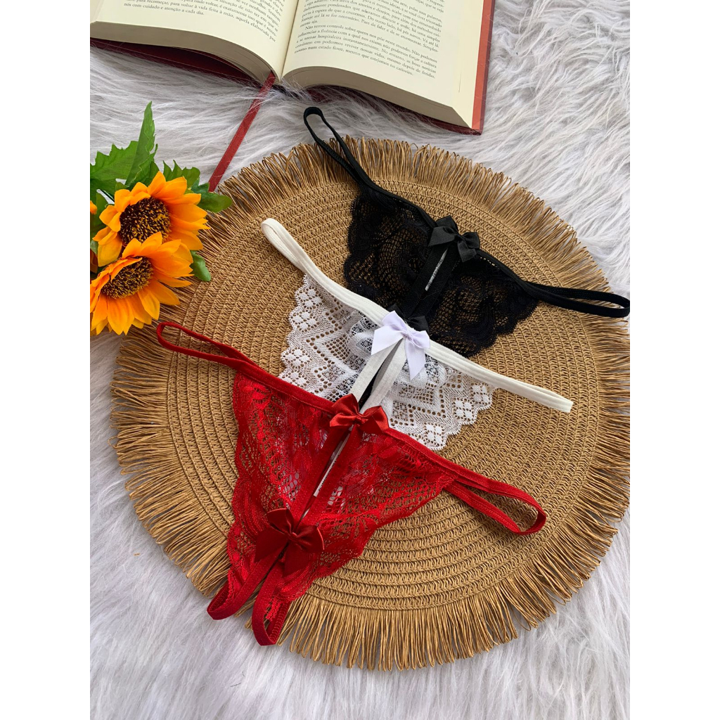 kit Tangas Sexy lingerie Aberta Fio Calcinha Lançamento sensual