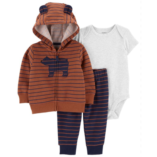 Trio Carter S Casaco Fleece Por Dentro Inverno Shopee Brasil