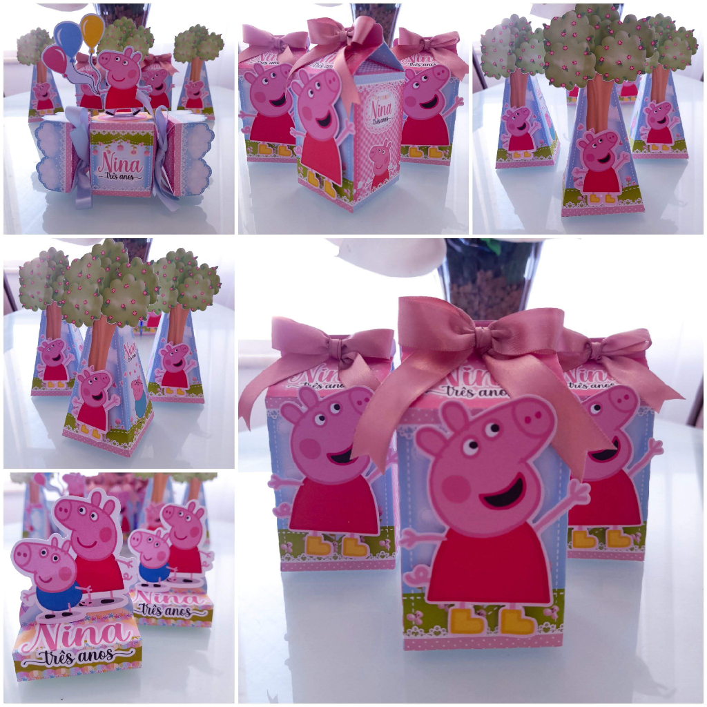 Caixas Personalizadas Tema Peppa Piig Shopee Brasil