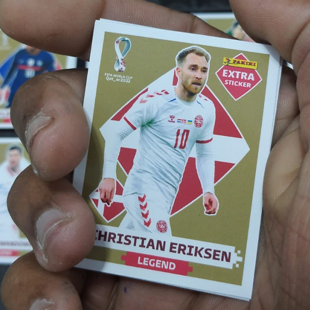 Figurinha Copa Qatar Christian Eriksen Extra Legend Reprint