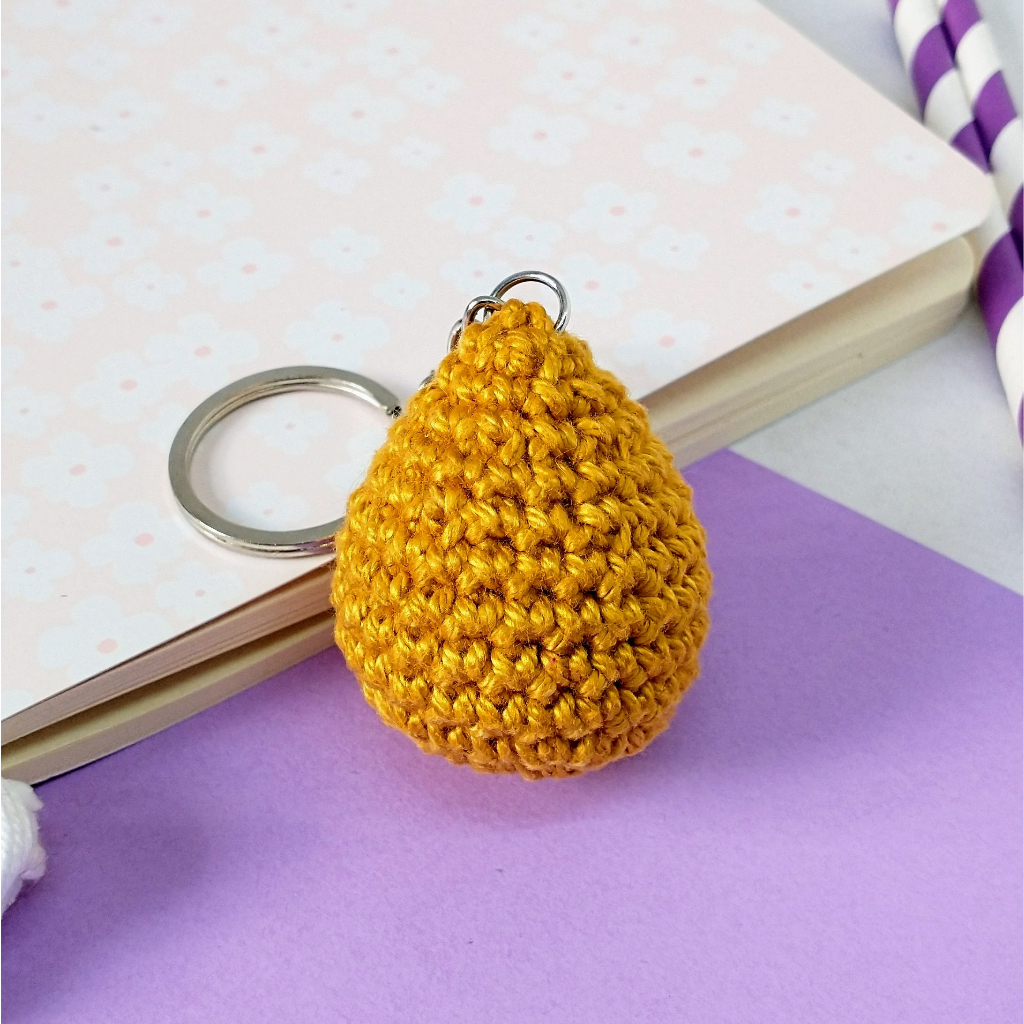 Chaveiro Coxinha De Amigurumi Shopee Brasil