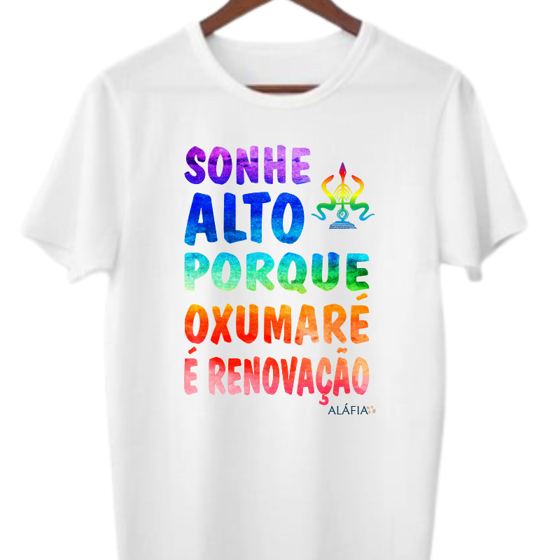 Camisa Sonhe Alto Orixás Aláfia Oxumaré Oxumarê Umbanda Candomblé