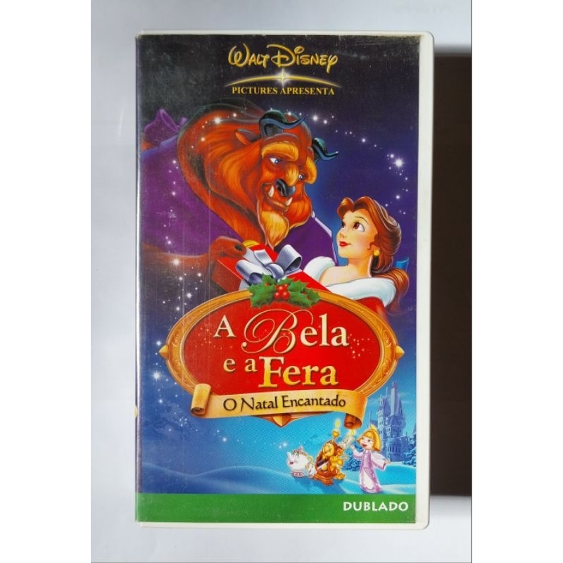 Fita VHS A Bela E A Fera O Natal Encantado Walt Disney Dublado