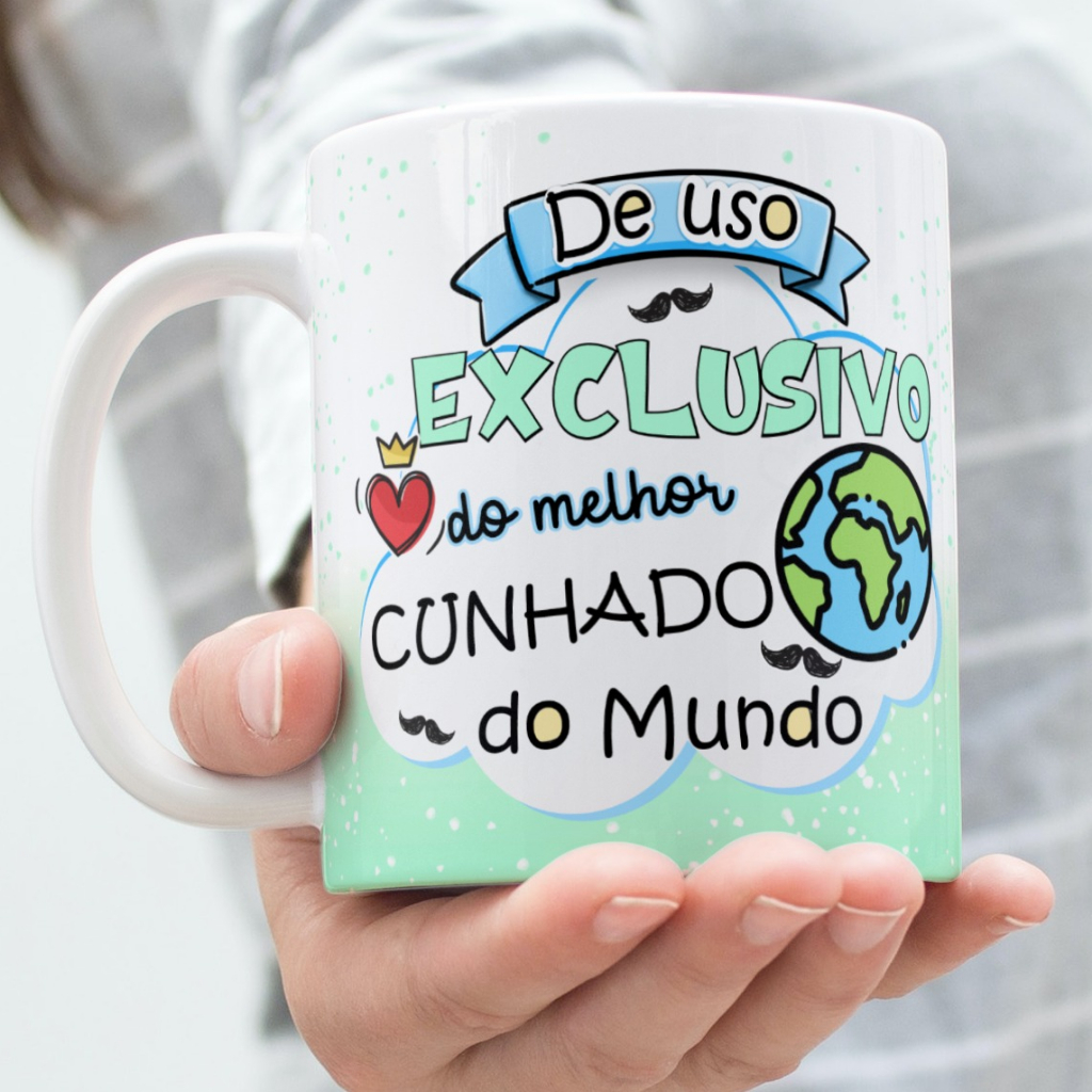 Caneca Porcelana De Uso Exclusivo Do Melhor Cunhado Do Mundo Zlprint