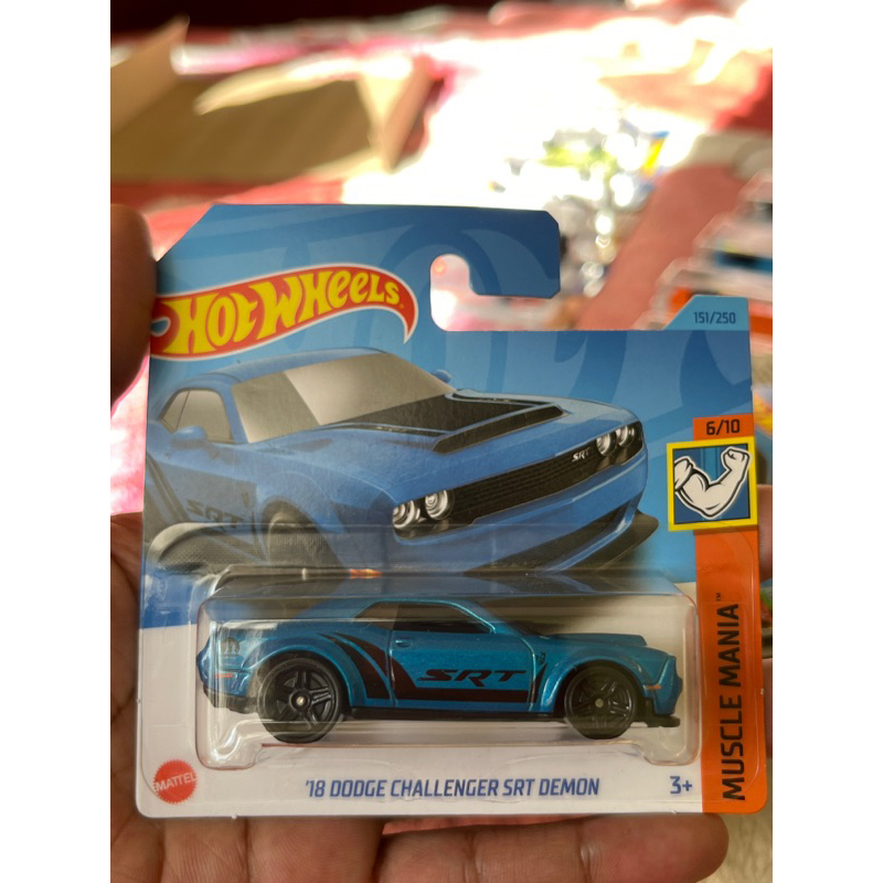 18 Dodge Challenger Srt Demon Hot Wheels Shopee Brasil