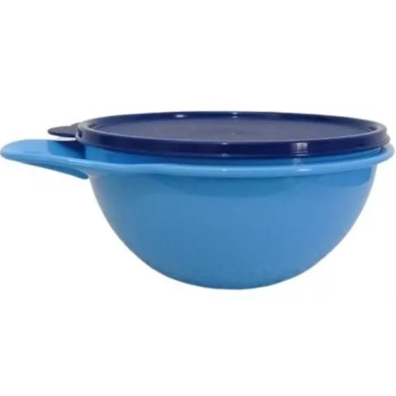 Mini Criativa 1 4 Litros Azul Claro Tampa Azul Escuro Tupper Tupperware