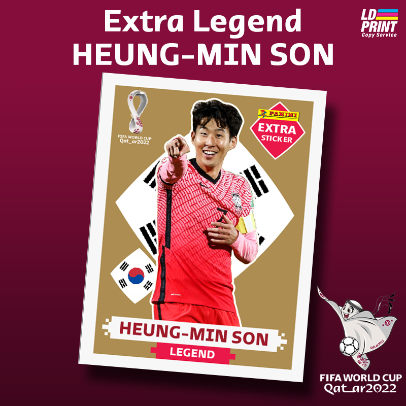 Figurinha Extra Legend Heung Min Son Copa Qatar N Oficial