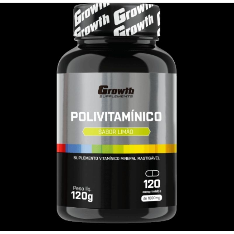 Polivitaminico Mastigavel Comp Sabores Growth Supplements