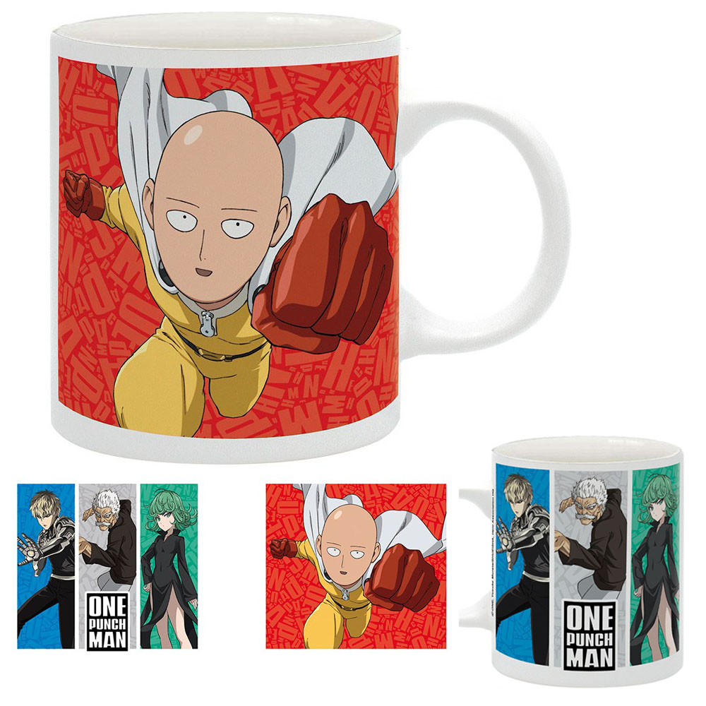 Caneca Personalizada One Punch Man Saitama Genos Tatsumaki Bang Anime