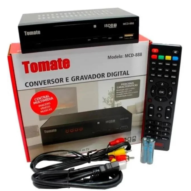 Conversor Digital Hd E Gravador Tomate Tv Digital Visor Shopee Brasil