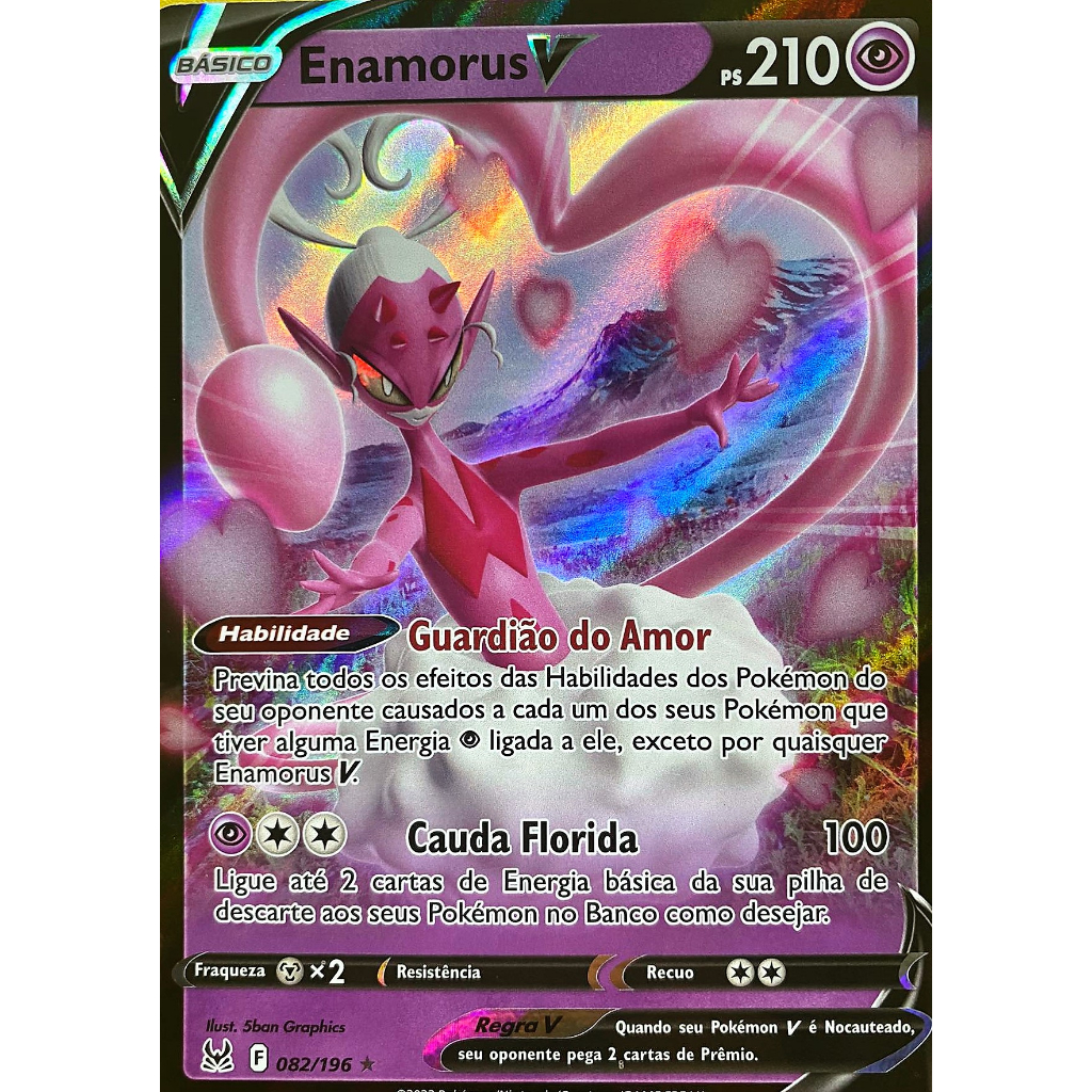 Carta Enamorus V Coleção Origem Perdida Pokemon TCG Shopee Brasil