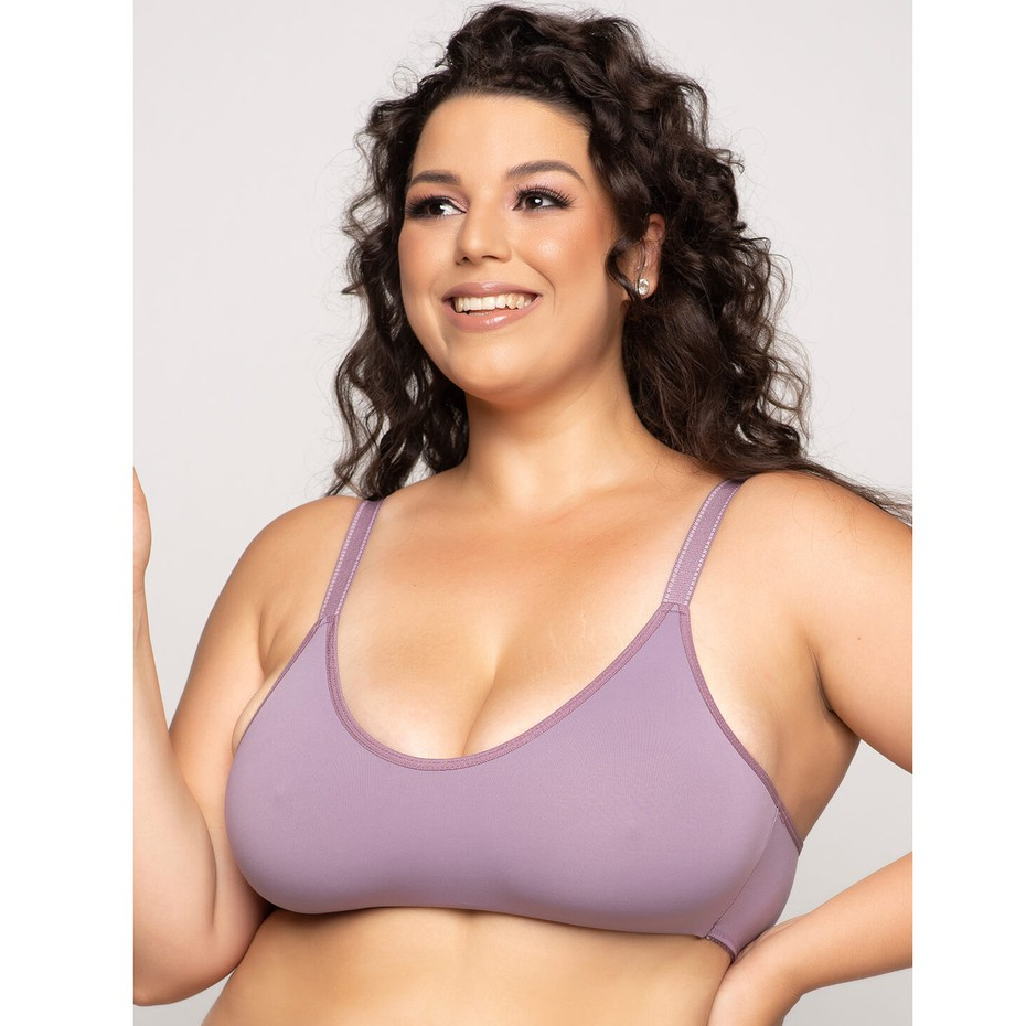 Sutiã Sem Bojo Reforçado Plus Size Liso Moda Feminina Lingerie Plus