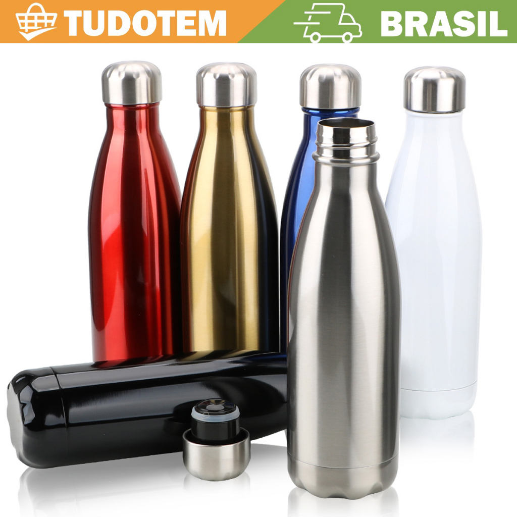 Garrafa Dupla Camada Squeeze Inox T Rmica Ml Shopee Brasil