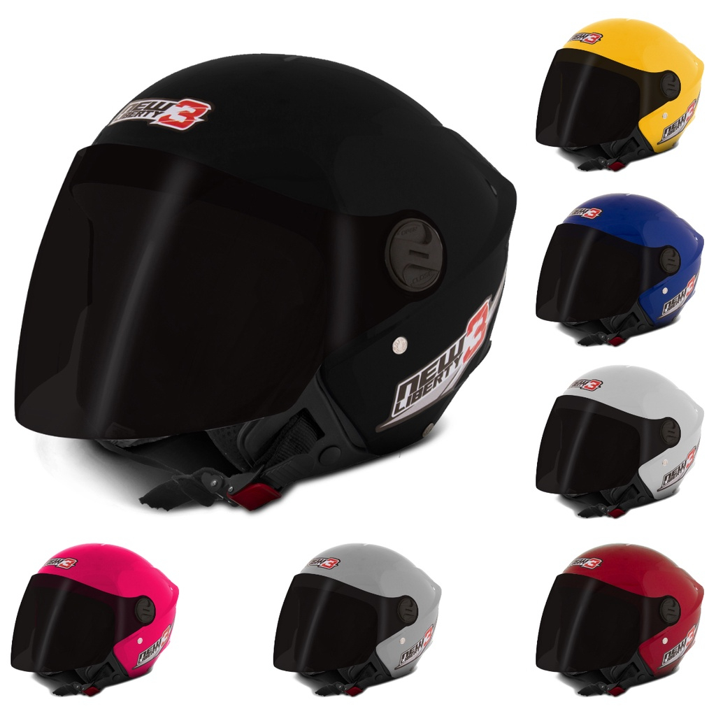 Capacete Moto Aberto Masculino E Feminino Pro Tork New Liberty 3 Three