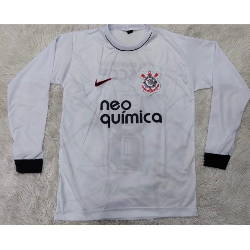 Camisa Manga Longa Do Corinthians Branco Modelo Exclusivo Shopee Brasil