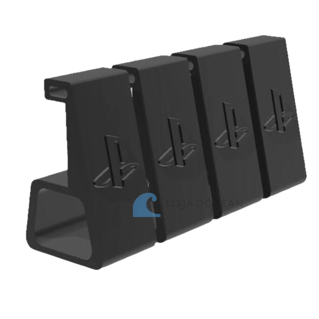 Suporte Playstation Ps4 SLIM Horizontal Pezinho Elevação Altura Preto