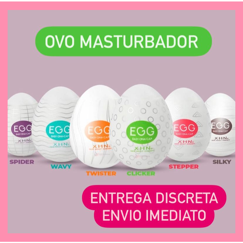 Ovo Masturbador Masculino Egg PRONTA ENTREGA Silicone Sex Shop Shopee