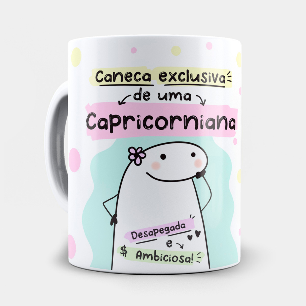 Caneca Flork Signo Capric Rnio Capricorniana Shopee Brasil