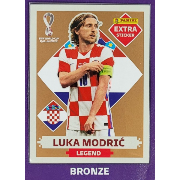 LUKA MODRIC BRONZE EXTRA LEGEND Croácia Figurinha Original Não