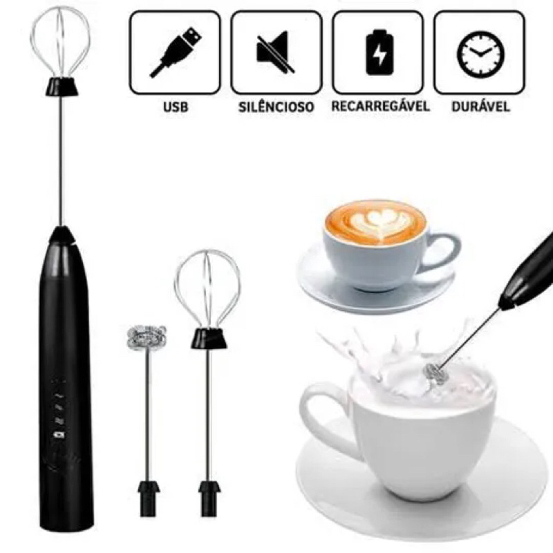 Mini Mixer Misturador De Bebidas Batedor De Ovos Portatil Shopee Brasil