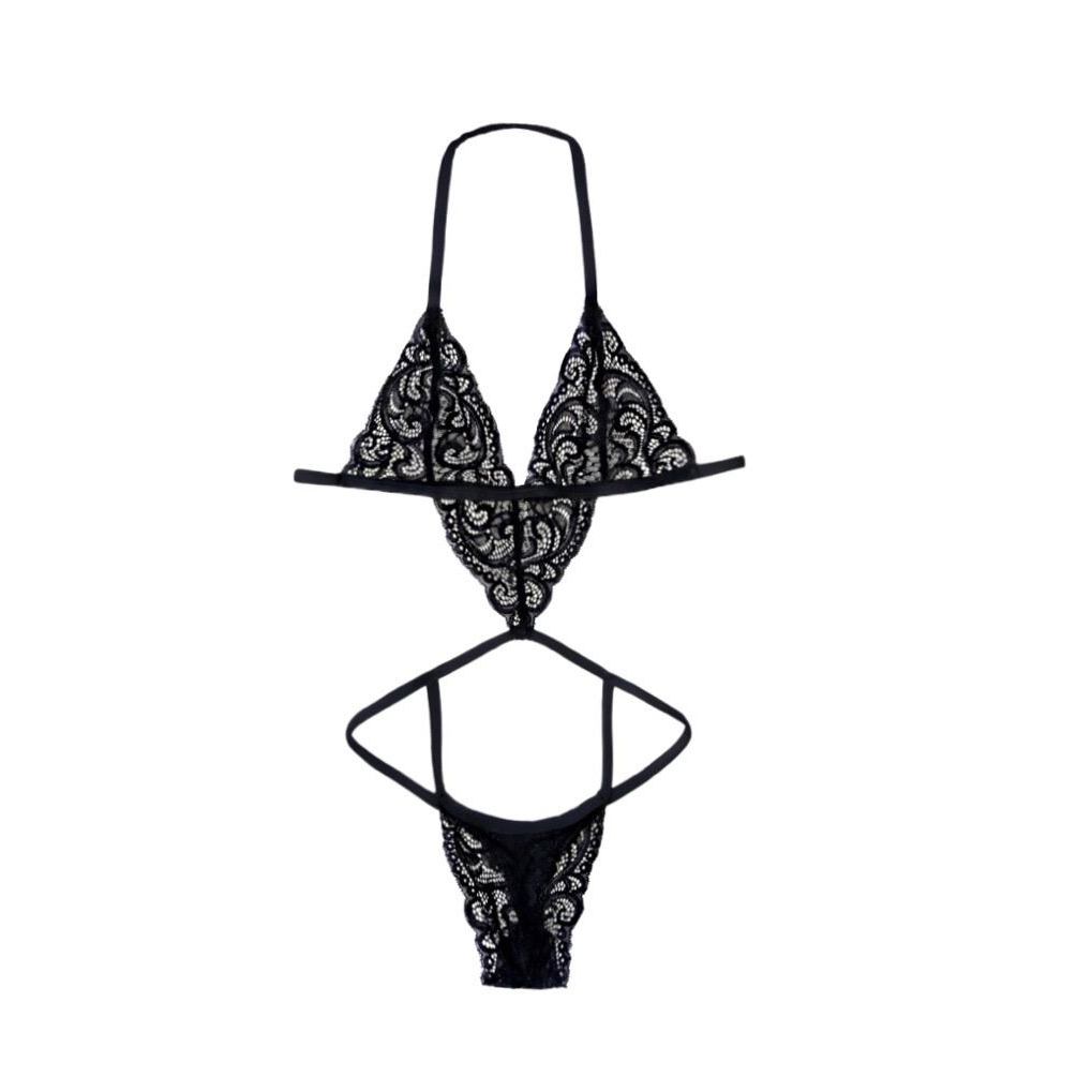 Body Lingerie Em Renda Sem Bojo Fio Dental Abertura Sexy Shopee Brasil