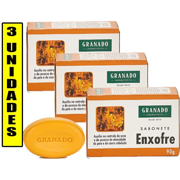 Kit Sabonete De Enxofre Granado Combate Acne Espinha Skincare