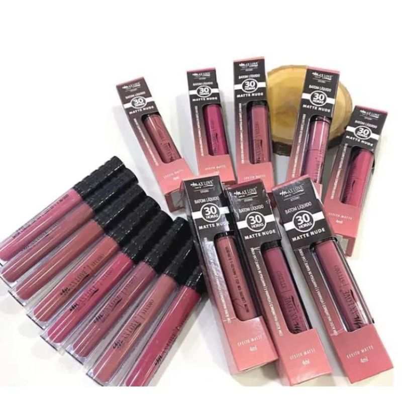 Batom Liquido Matte Nude H Max Love Todas Cores Shopee Brasil