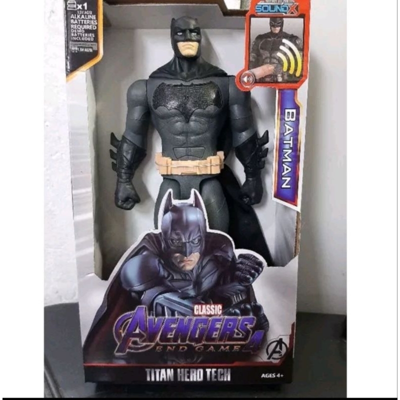 Boneco Batman Liga Da Justi A Cm Articulado Luz E Som Shopee