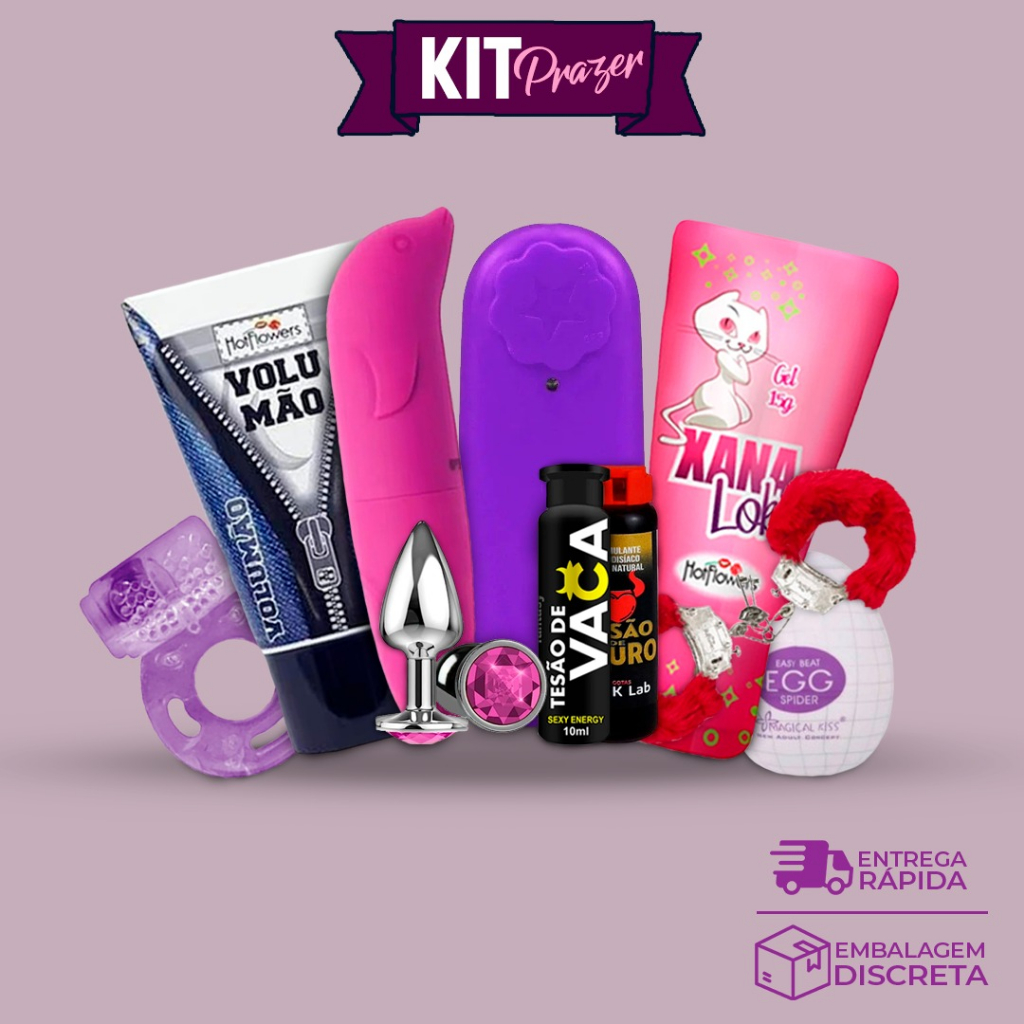Kit Casal Sex Shop Completo Itens Mais Vendidos Lubrificantes