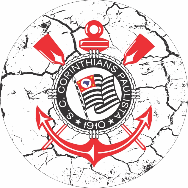 Painel Redondo Tecido Sublimado Corinthians Shopee Brasil