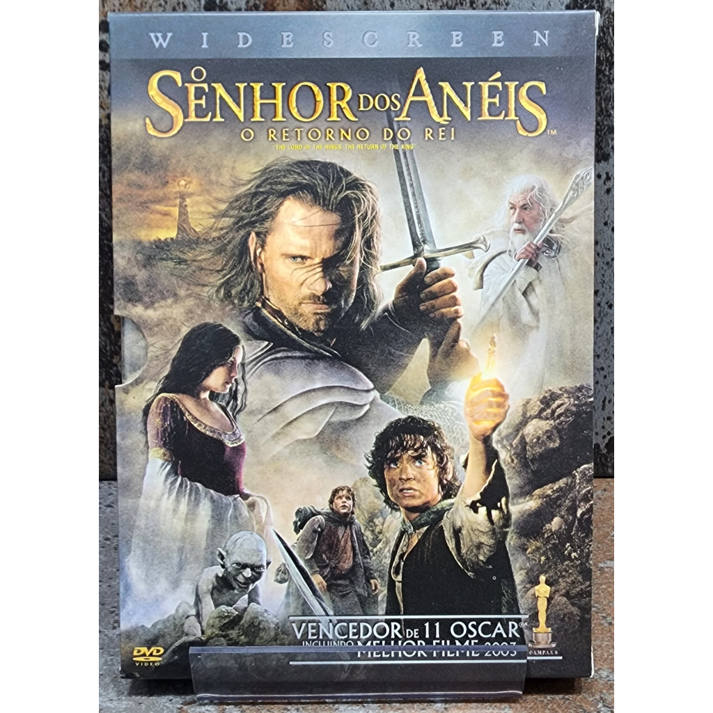 DVD O Senhor dos Anéis O Retorno do Rei 2 discos luva dublado