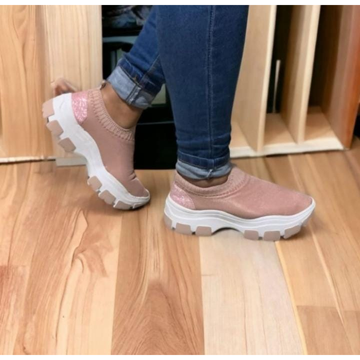 Tenis Feminino Meia Nude Shopee Brasil