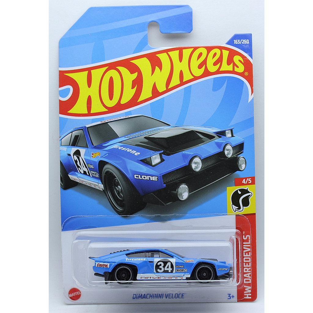 Hot Wheels Dimachinni Veloce Azul Novo Lacrado Shopee Brasil