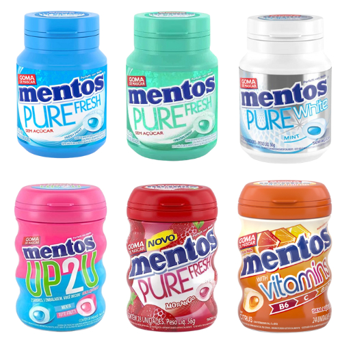 Mentos Chiclete Garrafa Sabores Display Garrafas Escolha O